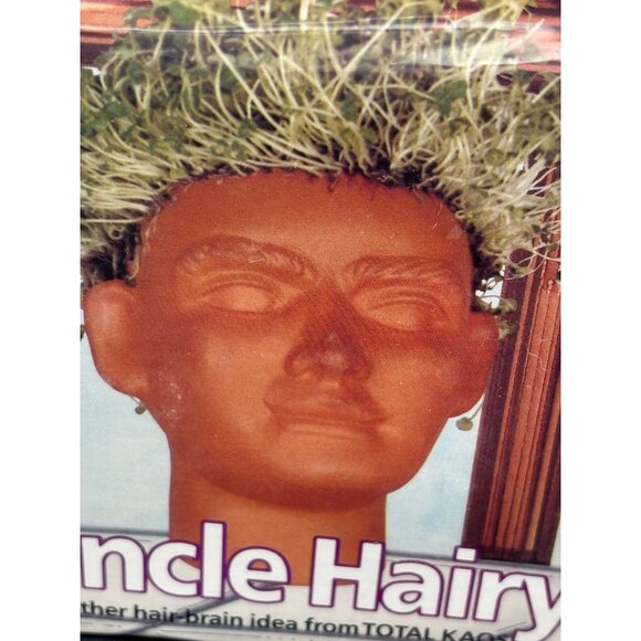 Vintage Uncle Hairy Chia Pet Planter By Total Kaos With Seeds & Drip Tray new - Picture 5 of 8